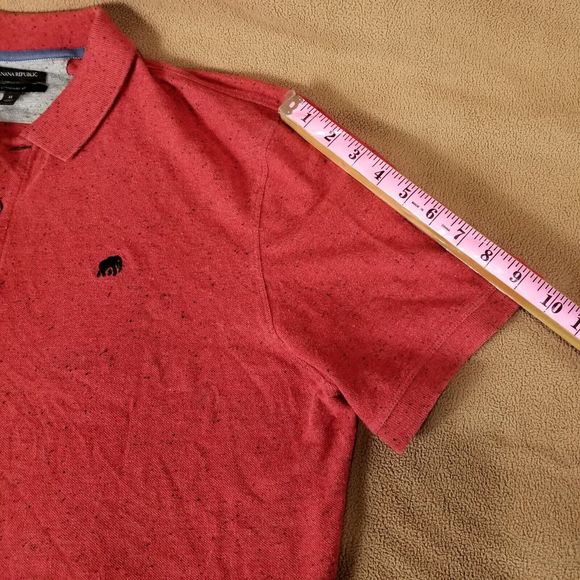 BANANA  REPÚBLIC Standard FIT Men's shirt Short Sleeve Collared Size XL - Picture 5 of 7